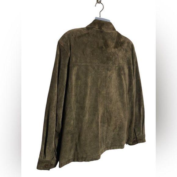 Roundtree and Yorke Luxury Suede Leather Mens Jacket Size XL retails $295 Brown - Picture 5 of 13
